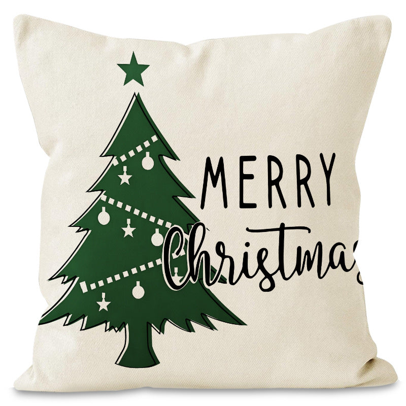 Christmas Tree & Snowflake Cushion Cover (45 x 45 cm) – image 8