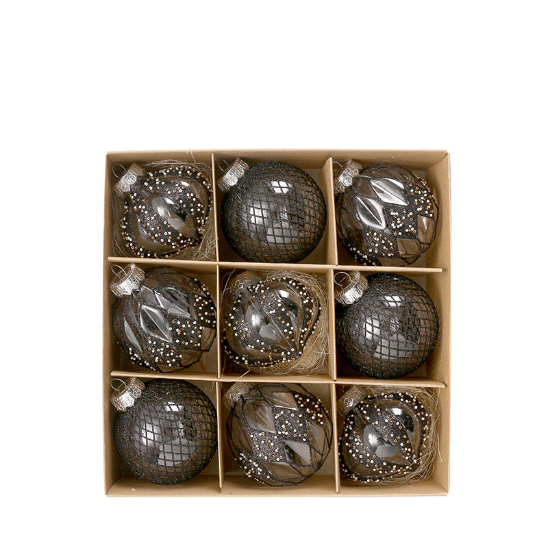 Clear Painted Christmas Bauble Gift Box