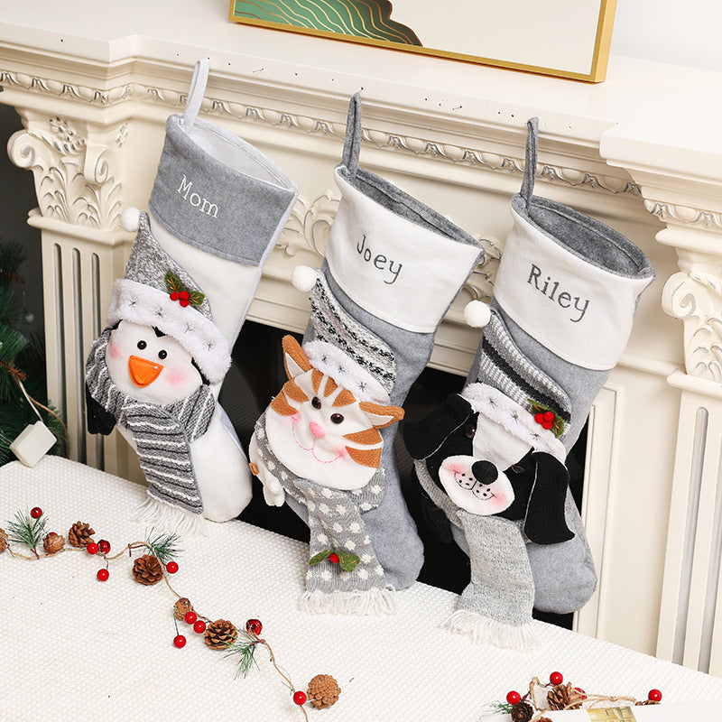 Pet Christmas Stocking – Penguin, Dog or Cat (40 x 27 cm)