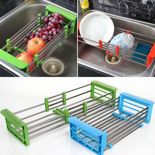 Adjustable Over-Sink Dish Drying Rack