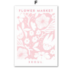 Pastel Flower Market Canvas Print – Unframed Wall Art – image 2