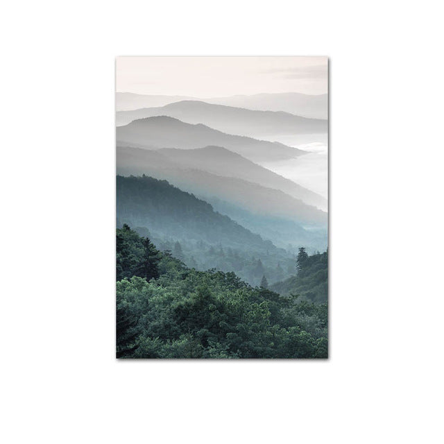 Nordic Landscape Canvas Print – Unframed Wall Art – image 7