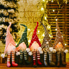 Light-Up Christmas Gnome with Long Legs