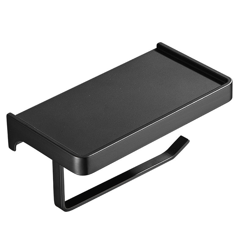 Wall-Mounted Toilet Roll Holder with Shelf – image 4
