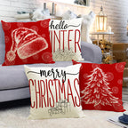 Santa Hat & Christmas Tree Cushion Cover (45 x 45 cm) – image 2
