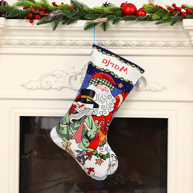 Christmas Character Gift Bag – Santa, Snowman & Reindeer (40 x 30 cm)