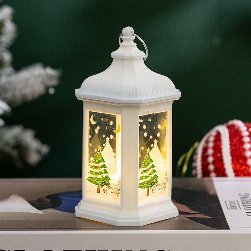 Vintage LED Christmas Lantern – Square