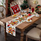 Gingerbread Man Christmas Table Runner (33 x 183 cm) – image 3