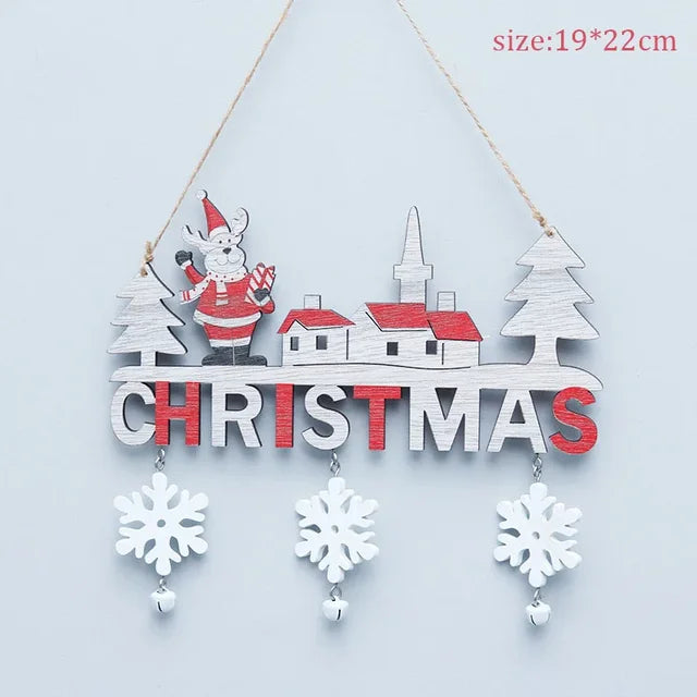 Wooden Christmas Hanging Decorations – Reindeer