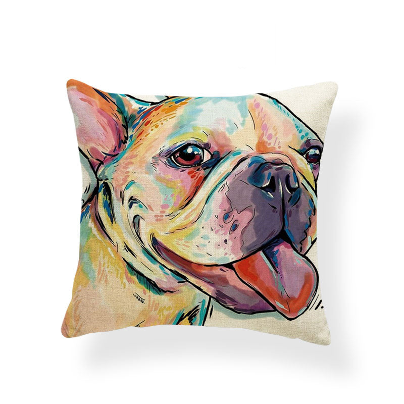 Watercolour Dog Breed Cushion Cover – 45 x 45 cm – image 7
