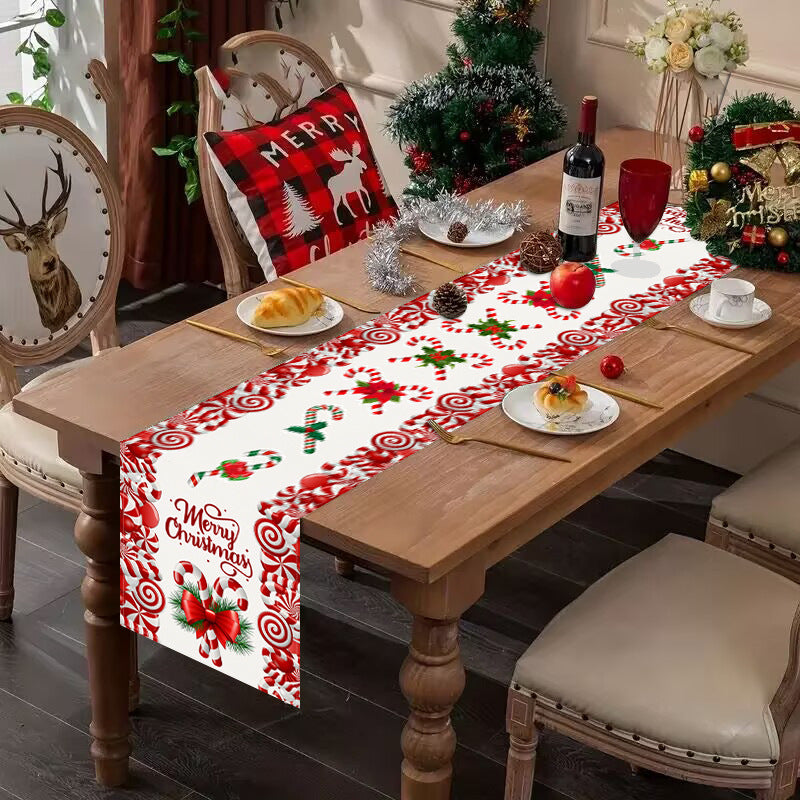 Candy Christmas Lettering Table Runner (33 x 183 cm)
