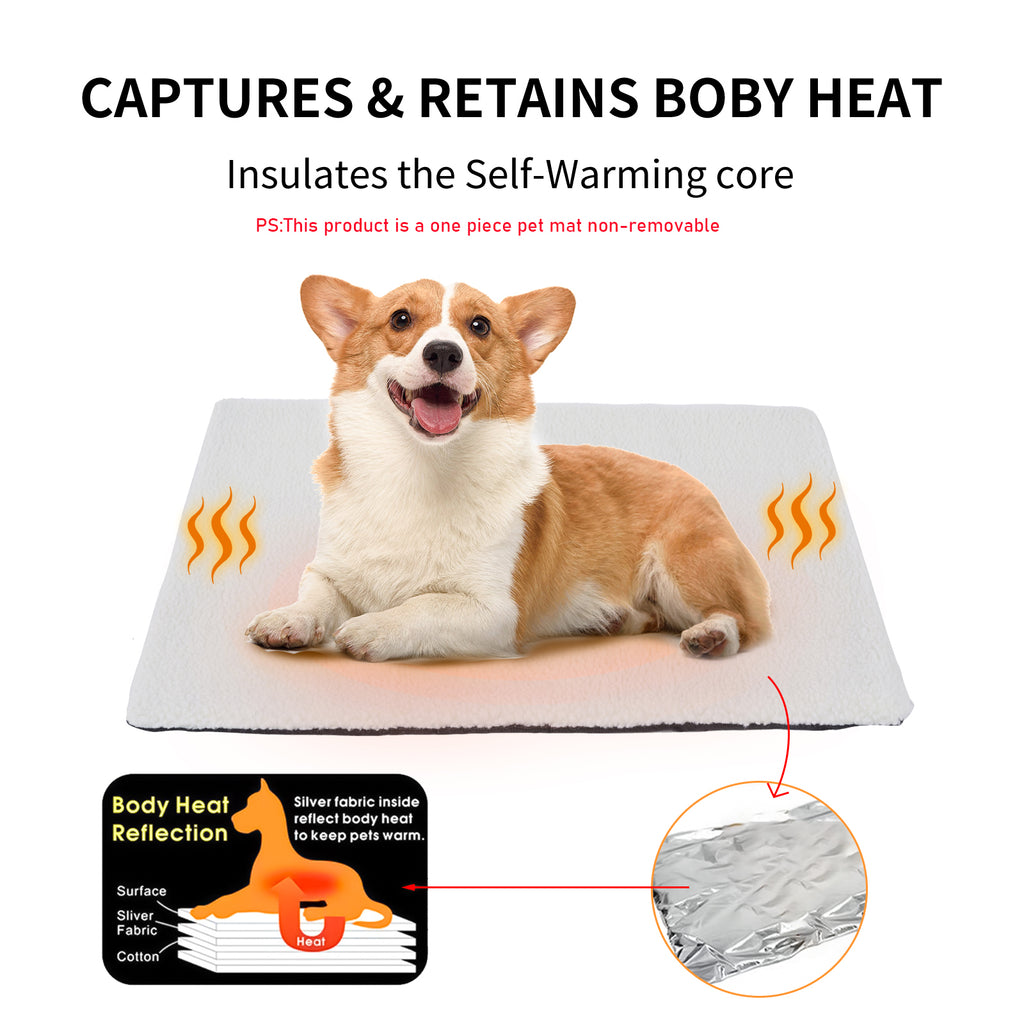 Self-Heating Pet Mat – No Electricity Needed (95 x 65 cm)