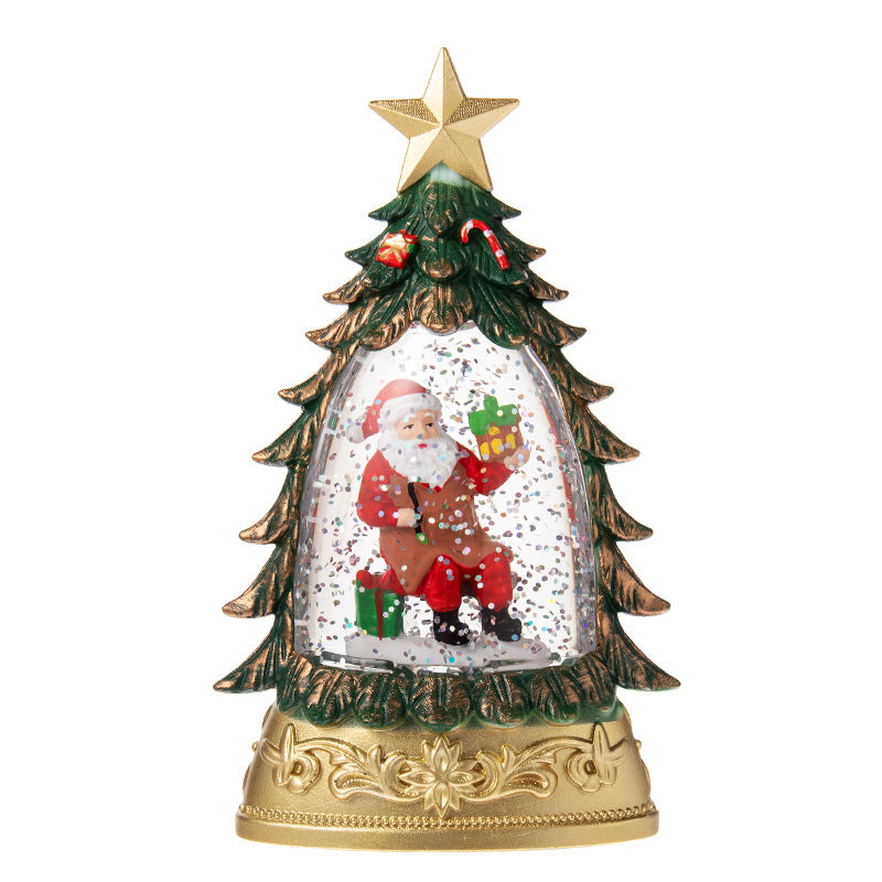 Light-Up Snow Globe Christmas Tree Lantern