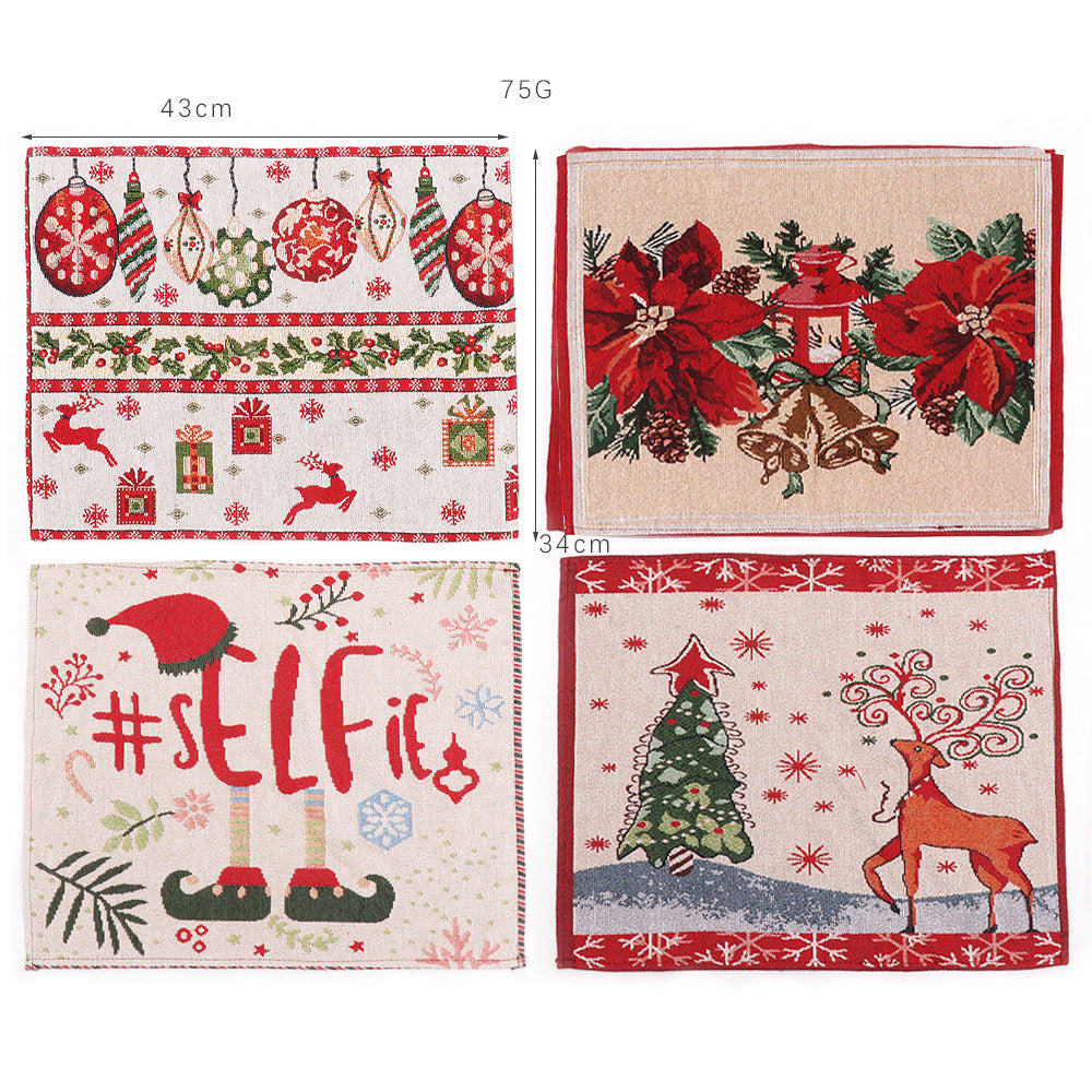 Christmas Tapestry Placemats – Set of 4