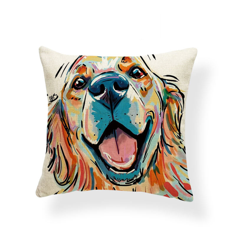 Watercolour Dog Breed Cushion Cover – 45 x 45 cm – image 11