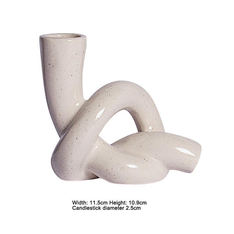 Ceramic Sculptural Candle Holder – image 4