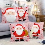 Super Soft Cartoon Santa Cushion Cover (45 x 45 cm) – image 2
