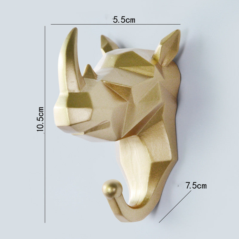 Geometric Animal Head Wall Hook – image 7