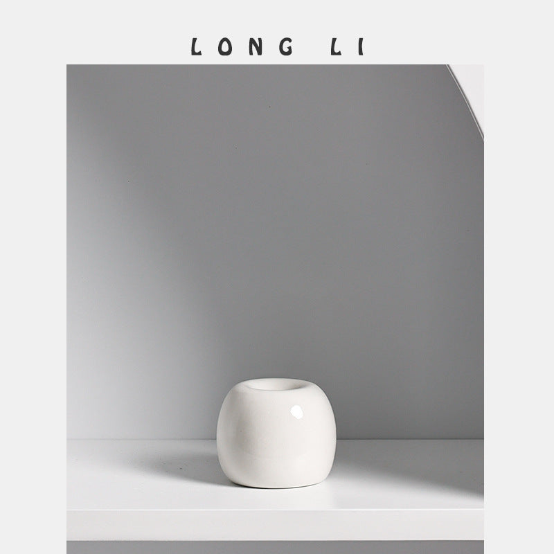 Mini Round Ceramic Bud Vase