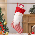 Nordic Gnome Christmas Stocking – Red or Striped (47 cm) – image 3