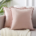 Velvet Pom-Pom Cushion Cover – image 7