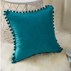 Velvet Pom-Pom Cushion Cover – image 6