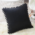Velvet Pom-Pom Cushion Cover – image 3