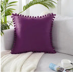 Velvet Pom-Pom Cushion Cover – image 18