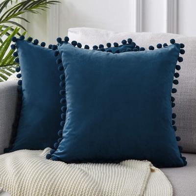 Velvet Pom-Pom Cushion Cover – image 16