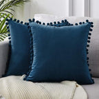 Velvet Pom-Pom Cushion Cover – image 16