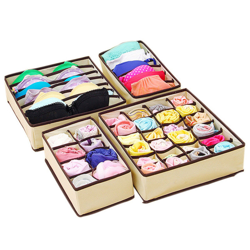 7-Section Fabric Drawer Organiser – Socks & Underwear