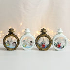 LED Christmas Scene Lantern – Round