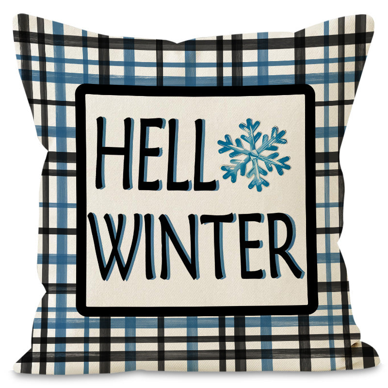 Christmas Tree Check Cushion Cover (45 x 45 cm)