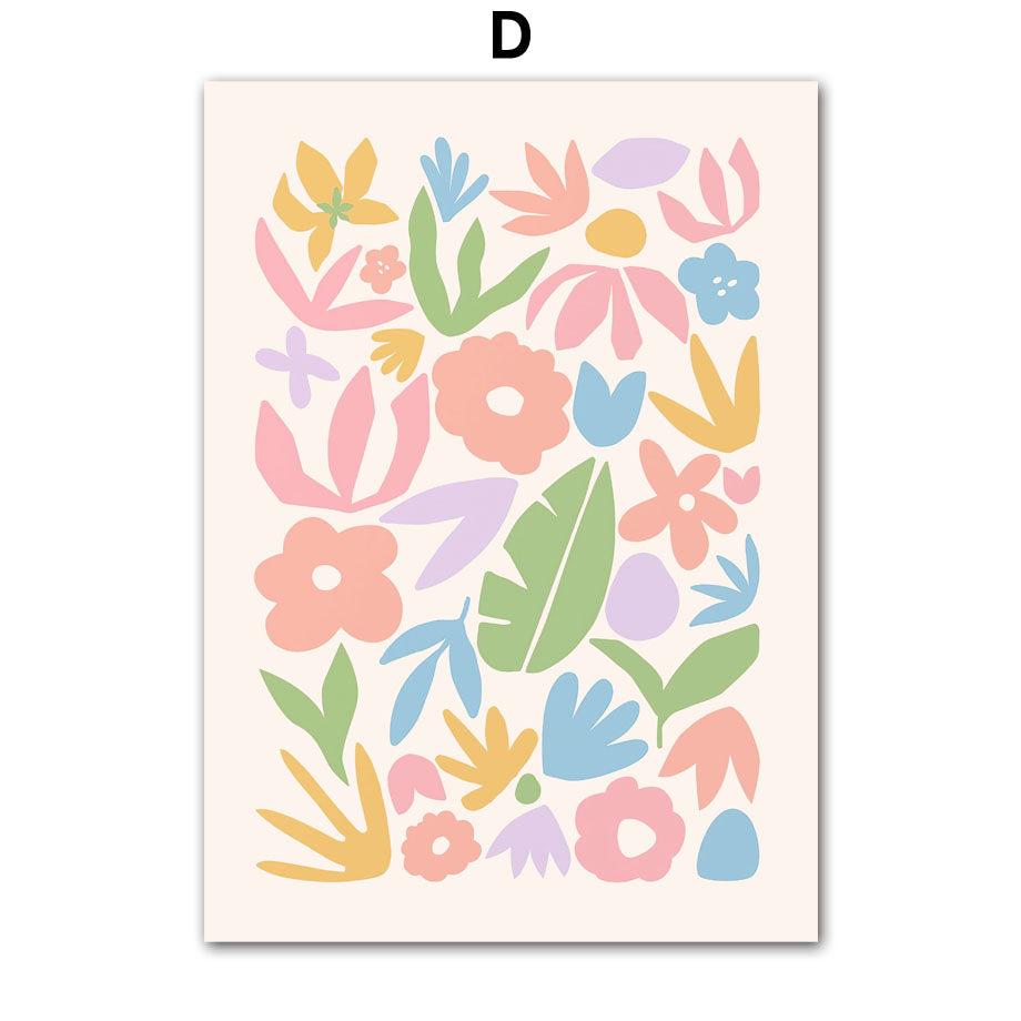 Pastel Flower Market Canvas Print – Unframed Wall Art – image 4