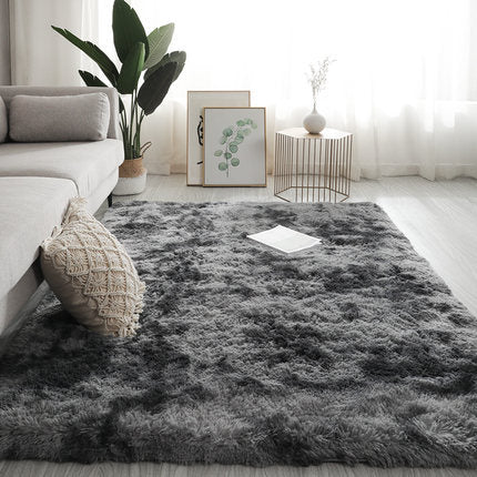 Fluffy Tie-Dye Shaggy Rug – Rectangular
