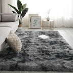 Fluffy Tie-Dye Shaggy Rug – Rectangular