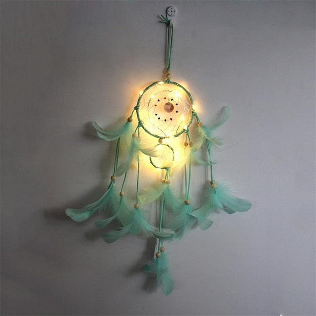 LED Light-Up Feather Dream Catcher