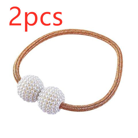 Pearl Bead Magnetic Curtain Tiebacks – Pair – image 14