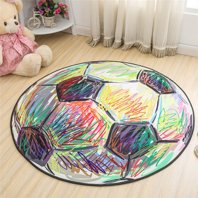 Soft Children’s Round Play Mat – Football