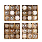 Painted Christmas Bauble Set – 9 x 8 cm Baubles – image 4