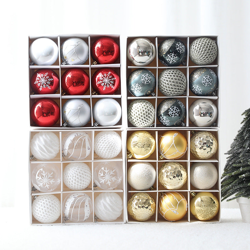 Hand-Painted Christmas Bauble Gift Box – Set of 9
