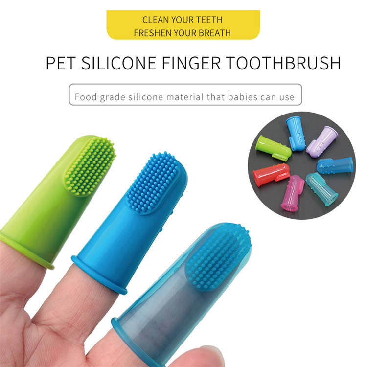 Silicone Finger Toothbrush for Dogs & Cats