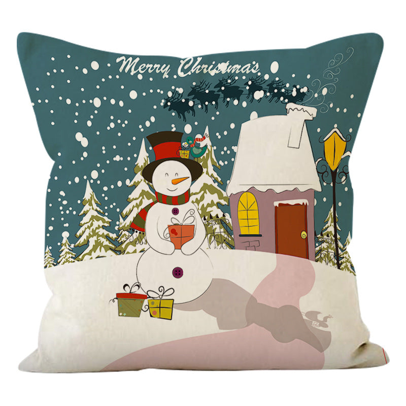 Winter Village Christmas Cushion Cover (45 x 45 cm)
