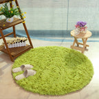 Fluffy Round Faux Fur Rug – Soft Shaggy Area Rug
