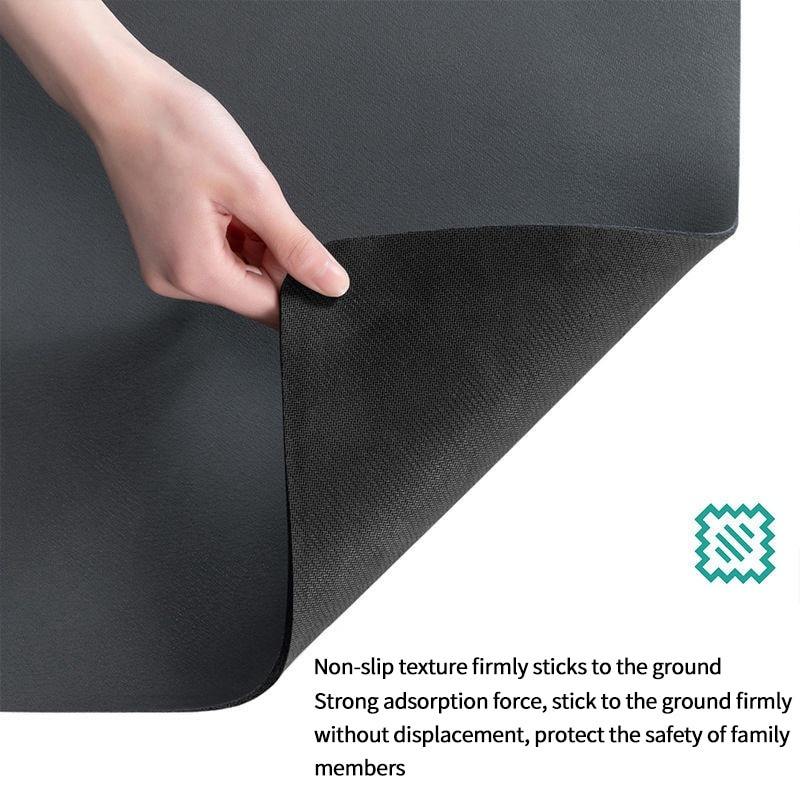 Non-slip backing of the kitchen draining mat