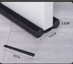 Black twin foam draught excluder 93 cm