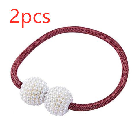 Pearl Bead Magnetic Curtain Tiebacks – Pair – image 19