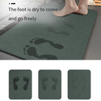 Velvet Diatomite Bath Mat – Quick-Dry – image 2