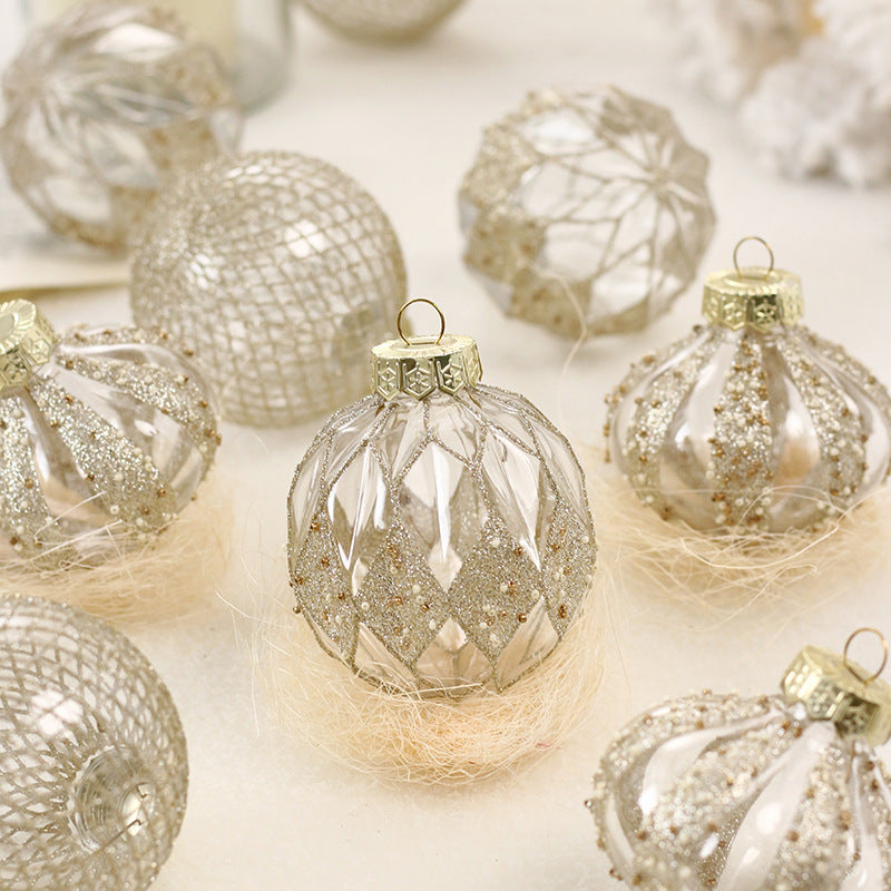 Clear Painted Christmas Bauble Gift Box