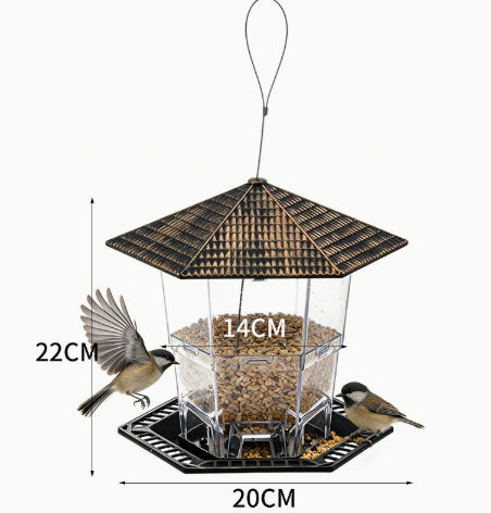 Gazebo Hanging Bird Feeder – Bronze Effect – image 3